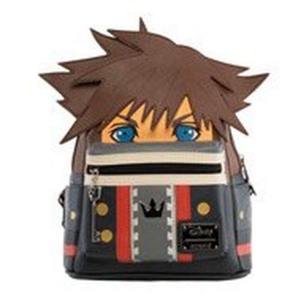 RARE Loungefly Disney Kingdom Hearts Sora Cosplay figural Mini Backpack NWT
